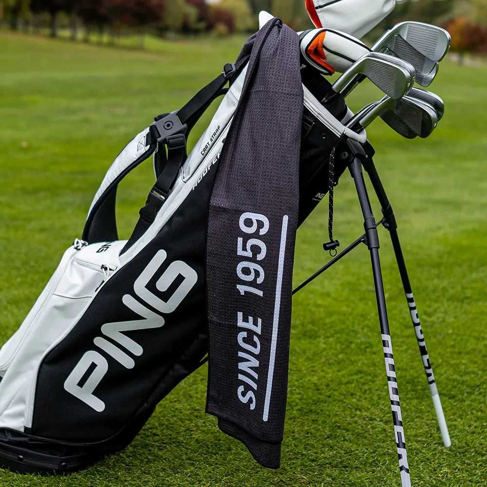 Ping Asciugamano da golf Camel Black